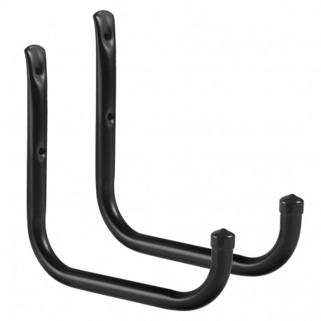 Komplet 2 uchwytów ściennych Maclean, na opony, koła, drabinę, rower, stalowy, max. obciążenie 22kg/