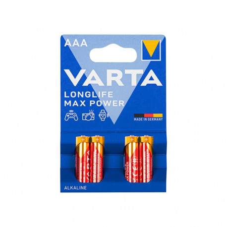 82-668# Bateria alkaliczna aaa 1.5 lr3 varta longlife max power 4szt.
