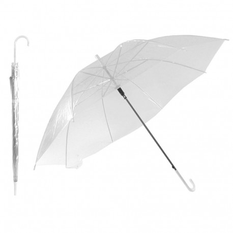 BQ13A Parasol przezroczysty biały