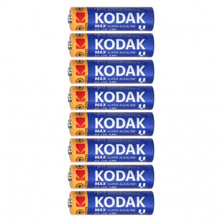 Patareid Kodak MAX Alkaline AA LR6, 4+4 tk.