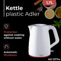 AD 1277 valge plastist veekeetja 1,7 l