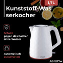 AD 1277 valge plastist veekeetja 1,7 l