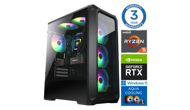 INTOP AQUA Ryzen 5 7600X 16GB DDR5 1TB SSD M.2 NVME+2TB RTX3060 12GB WIN11Pro