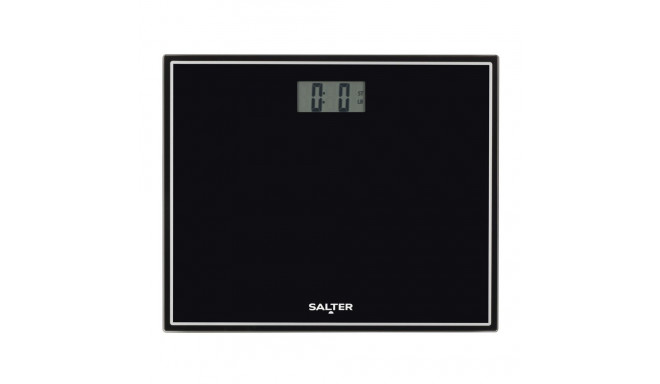 Salter 9207 BK3R Compact Glass Electronic Bathroom Scale - Black