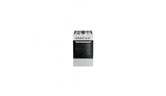 BEKO Cooker FSE52020DWD Depth 50 cm, Gas/Electric