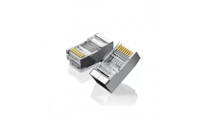 Network Modular Plug RJ45 (8P8C) CAT6 STP for Solid and Stranded Cable (10 pcs)