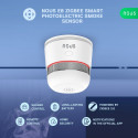 Išmanusis bevielis patalpos dūmų jutiklis su 85dB sirena, TUYA ZigBee MQTT