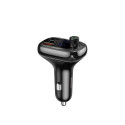 Bluetooth FM Modulatorauto kiirlaadija 12-24V 2xUSB + USB-C, Black