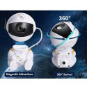 Elight A2 Sitting Astronout 360 degree Rotate Head Star Sky & Nebula projector with Remote White