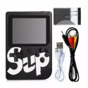GameBox R1 8bit Kandestatav Retro Mängukonsool 400 mänguga 3'' LCD TV RCA kaabliga Must