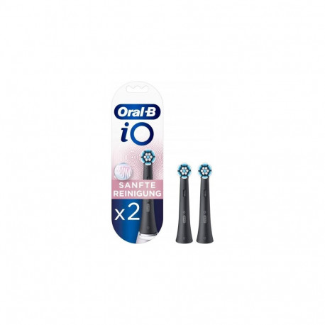 Oral-B iO Toothbrush heads Gentle Cleaning  BLACK 2-Pack