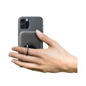 Cellularline Ring MAG 5000 - Power bank indukcyjny 5000mAh 7.5W MagSafe z funkcją standu (czarny)