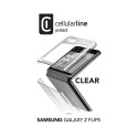 Cellularline Clear Case - Etui Samsung Galaxy Z Flip 5 (przezroczysty)