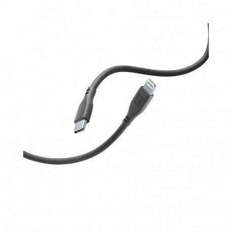 Cellularline Soft Cable - Kabel USB-C do Lightning certyfikat MFi 1.2 m (czarny)