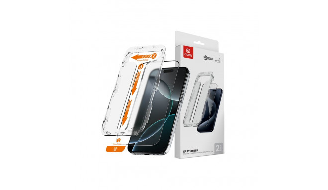 Crong EasyShield 2-Pack - Szkło hartowane iPhone 16 Pro (2 sztuki)