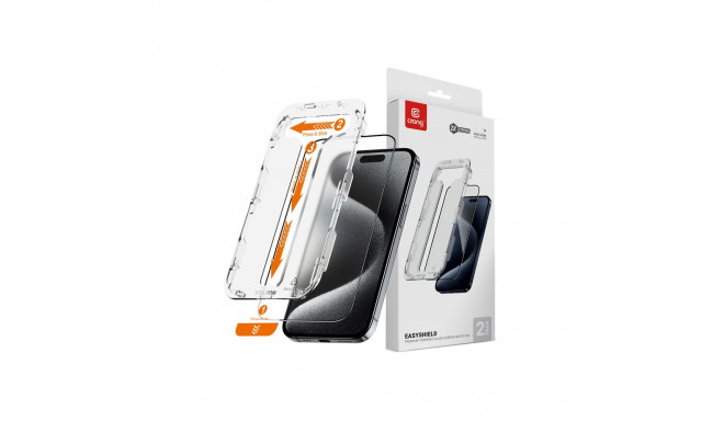 Crong EasyShield 2-Pack - Szkło hartowane iPhone 14 Pro (2 sztuki)