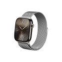 Crong Milano Steel - Pasek ze stali nierdzewnej do Apple Watch 38/40/41/42 mm (srebrny)