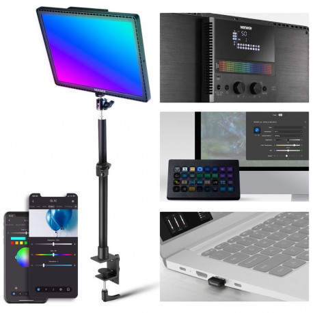 NEEWER GL1C, 48 watt RGB LED light panel for streamers/gamers