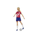 Barbie Soccer Doll, Blonde, 9 Uniform, Soccer Ball, Cleats, Socks, 3 & Up