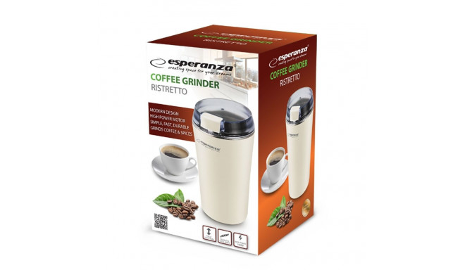 Ristretto coffee grinder white