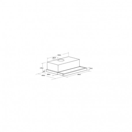 Okap teleskopowy CBT60RBG