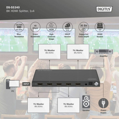 HDMI jagaja DS-55340