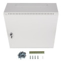 Hanging rack installation cabinet 19 inches 6U+3U 540x200 low-profile grey (folded)