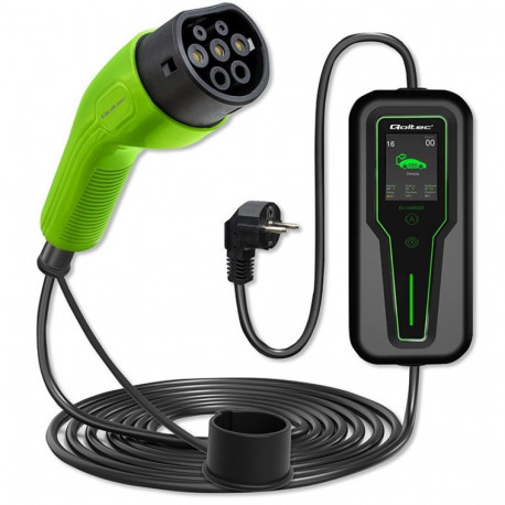 Kaasaskantav elektrisõiduki laadija 2in1 type2 3.5kW LCD