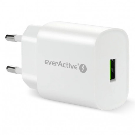 PHONE CHARGER 1X USB 18 W QC 3.0 WHITE