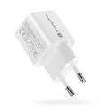 PHONE CHARGER GAN 1X US B, 1X USB-C 20W WHITE