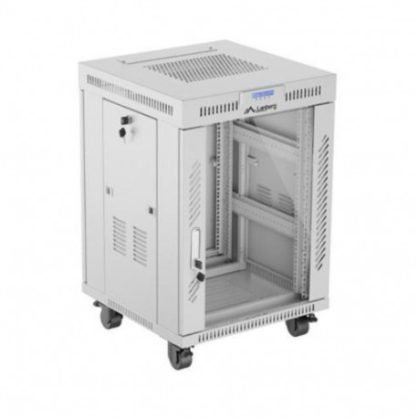 Szafa stojąca rack 19 15U 600X600 szara LCD flack pack