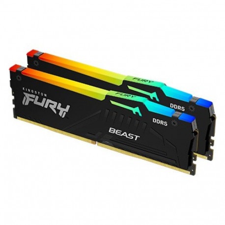 Memory DDR5 Fury Beast RGB 32GB(2*16GB)/6000 CL30 EXPO black