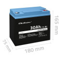LiFePO4 battery 12.08V, 30Ah, 384Wh, BM