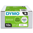 DYMO D1 lint 9mm x 7m / must valgel (40913 / S0720680) – 10 tk.