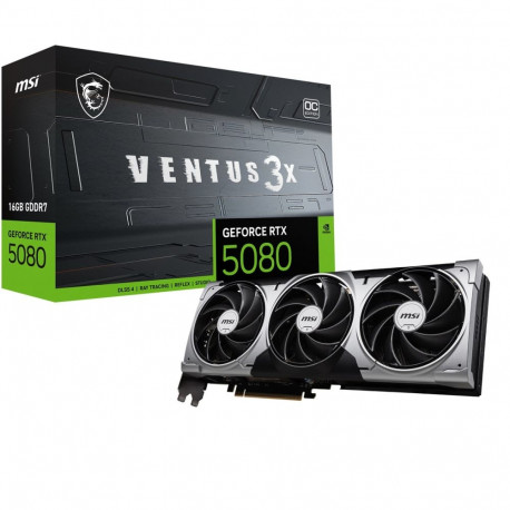 Graphics Card - MSI VENTUS GeForce RTX 5080 16G 3X OC 16 GB GDDR7