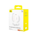 Charger - Baseus Cube 30W USB-C / USB-A Mains Charger White