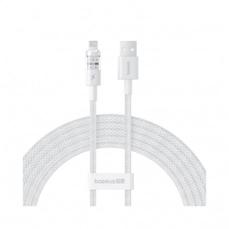 Charging Cable - Baseus Gem USB to IP 2.4A Fast Charging 2m White