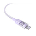 Charging Cable - Baseus Gem USB to IP 2.4A Fast Charging 2m Purple