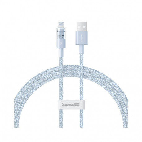 Charging Cable - Baseus Gem USB to IP 2.4A Fast Charging 1m Blue