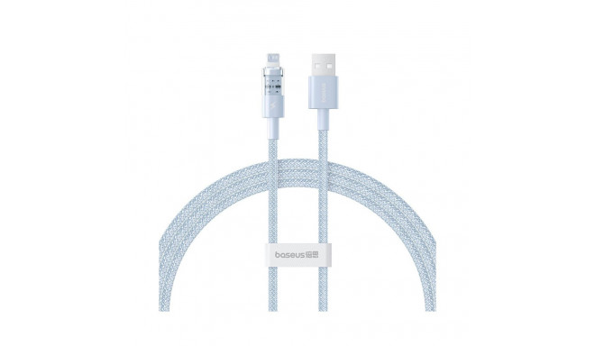 Charging Cable - Baseus Gem USB to IP 2.4A Fast Charging 1m Blue