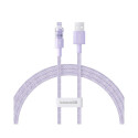 Charging Cable - Baseus Gem USB to IP 2.4A Fast Charging 1m Purple