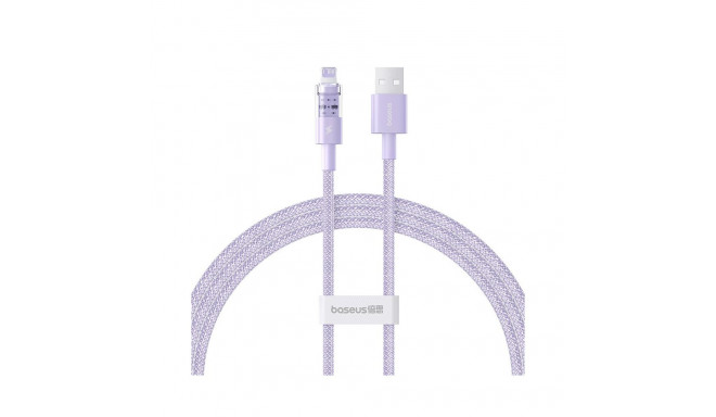Charging Cable - Baseus Gem USB to IP 2.4A Fast Charging 1m Purple