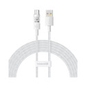 Cable - Baseus Gem USB A to USB C Fast Charging 100 W 2 m White