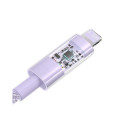 Charging Cable - Baseus Gem USB to IP 2.4A Fast Charging 1m Purple