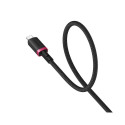 Charging Cable - Baseus Dura Type A to IP 2.4A 2m Fast Charging Black, Red