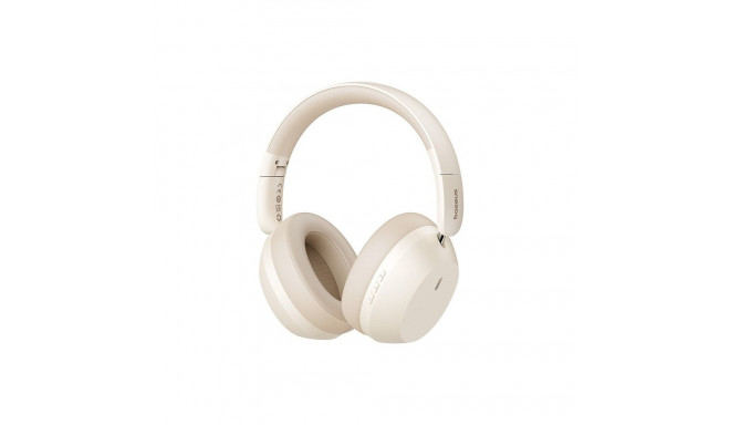 Headphones - Baseus Bass 35 Max Wired & Wireless Music USB Type-C Bluetooth 50h Beige