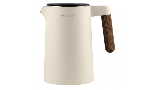 Electric Kettle - CONCEPT RK3304 1.5L with Display, Adjustable Temperature 45-100°C, Cool Wall Housi