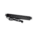 Power Extension Cord - Alantec PZ081U3M 3m 8 AC Outlets Indoor Black