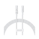 USB Cable - Baseus Gem USB C to USB C Fast Charging 100 W 1 m White