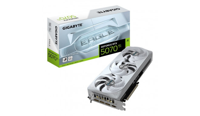 Graphics Card - GIGABYTE GeForce RTX 5070 Ti EAGLE OC ICE SFF 16GB GDDR7, 256bit, PCI-E 5.0, 2542 MH
